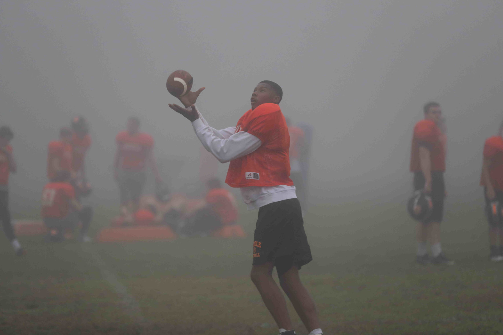 Middle Township High School football practice